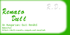 renato dull business card